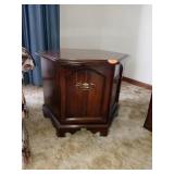 DARK WOOD END TABLE