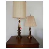 2 BRASS LAMPS