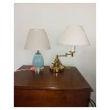 2 SMALL SIDE TABLE LAMPS