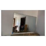 VINTAGE HEAVY WALL MIRROR- 54 BY 36 IN