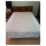 FULL SIZE BED WITH HEADBOARD, MATTRESS BOX SPRING