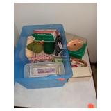 BIN OF SEWING SUPPLIES