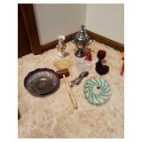 SEVERAL GLASS DECOR ITEMS
