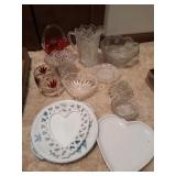 SEVERAL GLASS DECOR ITEMS