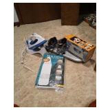 3 IRONS, MINI IRONING BOARD AND IRONING BOARD