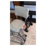 2 LUGGAGE CARTS AND KITCHEN CHAIR