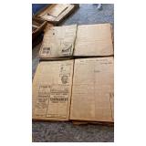 2 STACKS OF ANTIQUE NEWSPAPERS FROM SUTTON , NE