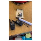 WALKIE TALKIES , CLOCK SHOPPE PARTS, JEWELRY