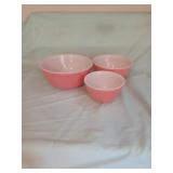 3 PYREX NESTING MIXING BOWLS