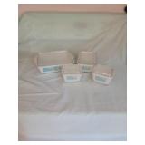 GLASS REFRIGERATOR DISHES