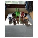 MINIATURE CROCKS, 7UP BOTTLES, STEINS, MISC