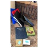 MANY BINDERS , VINTAGE POSTAGE STAMP ALBUM AND 2