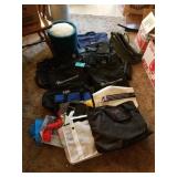 CAT SCRATCHER AND LOTS OF BAGS