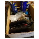 BOX OF MISCELLANOUS OFFICE SUPPLIES