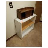 30" X 28" X 12 STORAGE SHELF AND A VANITY CABINET