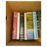 BOX OF READING MATERIAL VARIOUS GENRE