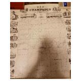 REPRODUCTION MAP OF CHAMPAGNE COUNTY AND