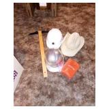 2 HARD HATS, COWBOY HAT, BEENIE, MISC