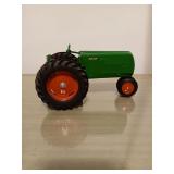 TOY DIECAST METAL ROW CROP TRACTOR 8 INCH BY 5 IN