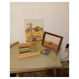 TIN WALL PICTURE, PHOTO, MATH COUNTER, ROCKS