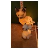 2 VINTAGE CAT LIGHTS-  WORKS