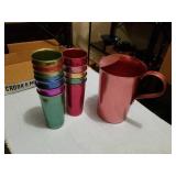 FLAMINGO BY NASCO ALUMINUM PITCHER AND WESTBEND