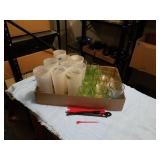 VARIOUS GLASSES AND SWIZZLE STICKS