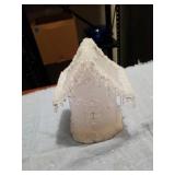 PLASTIC BATTERY  OPERATED ICE VILLAGE GINGERBREAD