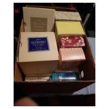 BOX OF AVON POWDERS AND TALCS