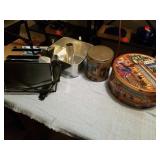SQUARE ANGEL FOOD PAN, TOASTER AND TINS