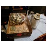 GLASS LIDS, SCREW LIDS, JARS