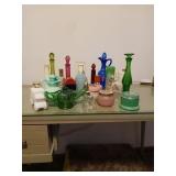 SEVERAL EMPTY AVON BOTTLES