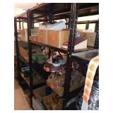 6 FT METAL SHELF FIVE TIER ITEMS ON SHELF NOT