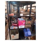 6 FT METAL SHELF, FIVE TIER, ITEMS ON SHELF NOT