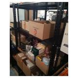 6 FT METAL SHELF, FIVE TIER, ITEMS ON SHELF NOT