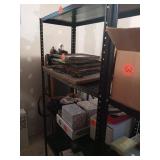6 FT METAL SHELF, FIVE TIER, ITEMS ON SHELF NOT