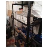 6 FT METAL SHELF 5 TIER, ITEMS ON SHELF NOT