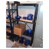 5 FT METAL SHELF FOUR TIER, ITEMS ON SHELF NOT