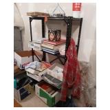 5 FT METAL SHELF, FOUR TIER, ITEM ON SHELF NOT