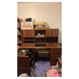 COMPUTER DESK WITH TOP THAT COMES OFF, GLASS