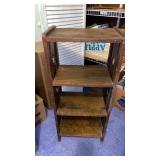 4 SHELF WOODEN STAND - 17 BY 38 IN