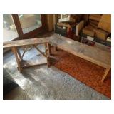 VINTAGE PLANT BENCHES