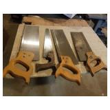 3 MITER BOX SAWS, SMALL SAW