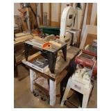 WOOD WORK TABLE WITH ATTACHED ROUTER TABLE 9"