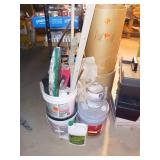 PAINTING SUPPLIES, COMPOUND, PAINT, RAGS, MISC