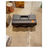TOOL BOX WITH VARIOUS STAPLES, MISC