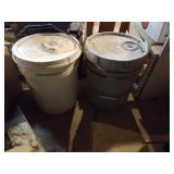 2 -5 GALLON BUCKET MASONRY,