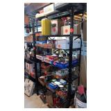 METAL SHELVING UNIT - 6 SHELVES-   ITEMS NOT