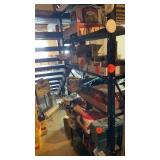 METAL SHELVING UNIT-36 BY 68 IN-6 SHELVES - ITEMS