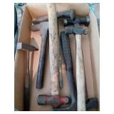 SMALL BOX OF HAMMERS